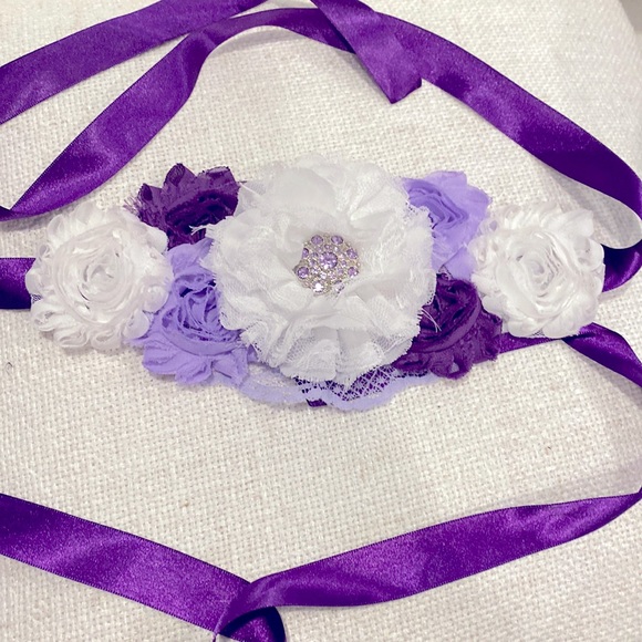 Handmade maternity sash - Picture 2 of 3